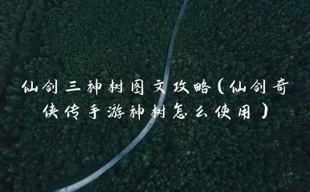 仙剑三神树图文攻略(仙剑奇侠传手游神树怎么使用)