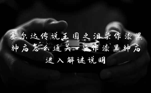 塞尔达传说王国之泪染作漆黑神庙怎么通关-染作漆黑神庙进入解谜说明