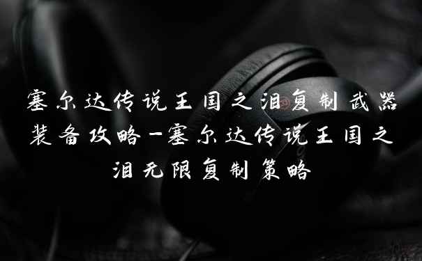 塞尔达传说王国之泪复制武器装备攻略-塞尔达传说王国之泪无限复制策略