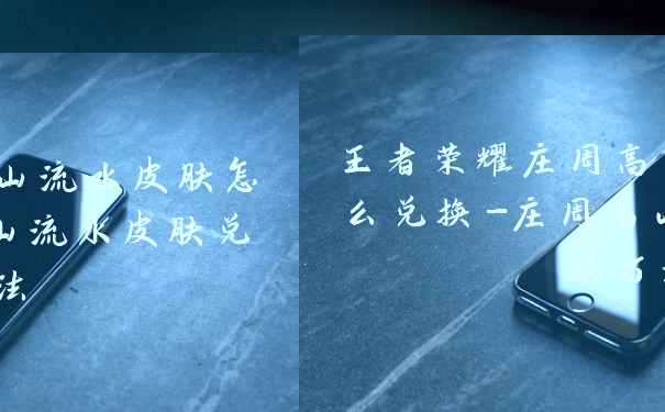 王者荣耀庄周高山流水皮肤怎么兑换-庄周高山流水皮肤兑换方法