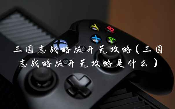 三国志战略版开荒攻略（三国志战略版开荒攻略是什么）