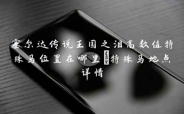 塞尔达传说王国之泪高数值特殊马位置在哪里_特殊马地点详情