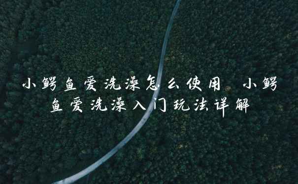 小鳄鱼爱洗澡怎么使用 小鳄鱼爱洗澡入门玩法详解