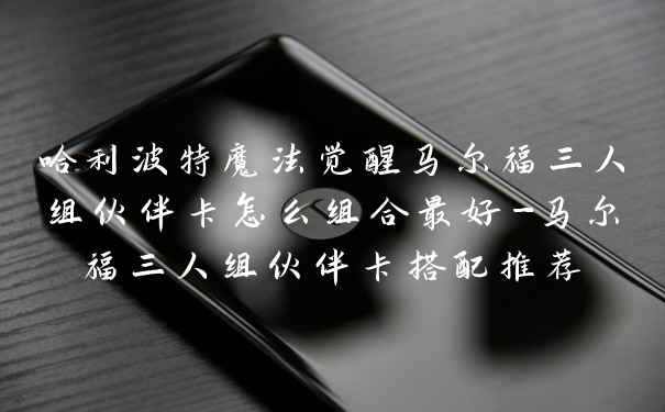 哈利波特魔法觉醒马尔福三人组伙伴卡怎么组合最好-马尔福三人组伙伴卡搭配推荐