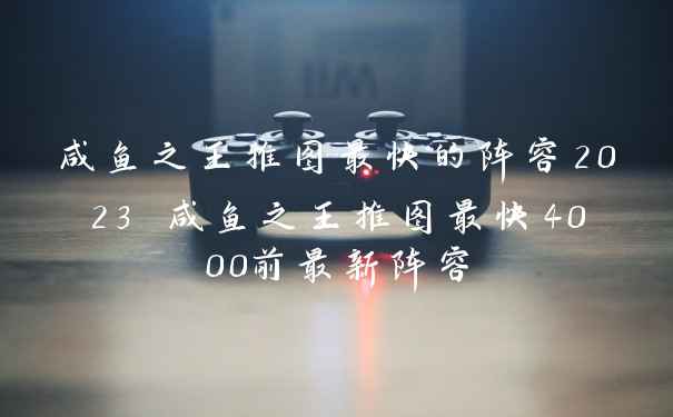 咸鱼之王推图最快的阵容2023 咸鱼之王推图最快4000前最新阵容