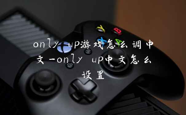 only up游戏怎么调中文-only up中文怎么设置