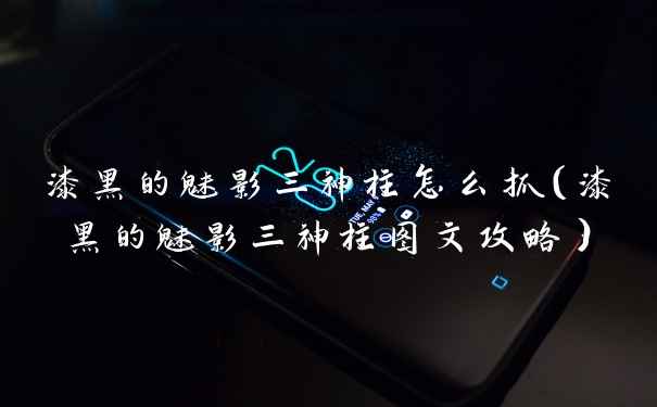 漆黑的魅影三神柱怎么抓（漆黑的魅影三神柱图文攻略）