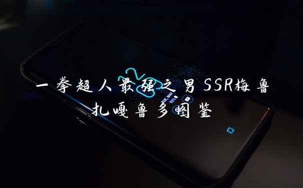 一拳超人最强之男SSR梅鲁扎嘎鲁多图鉴