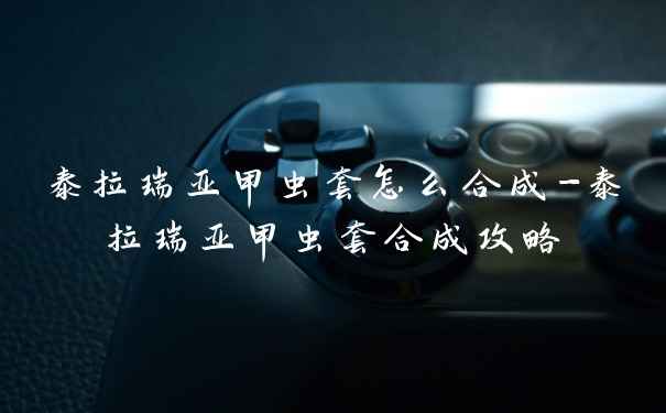 泰拉瑞亚甲虫套怎么合成-泰拉瑞亚甲虫套合成攻略