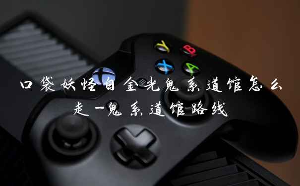 口袋妖怪白金光鬼系道馆怎么走-鬼系道馆路线