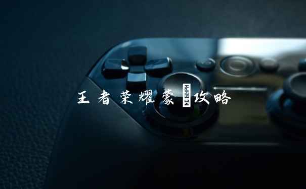 王者荣耀蒙犽攻略