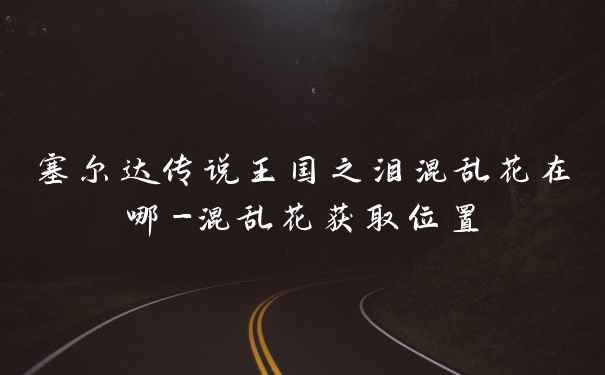 塞尔达传说王国之泪混乱花在哪-混乱花获取位置