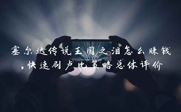 塞尔达传说王国之泪怎么赚钱,快速刷卢比策略总体评价