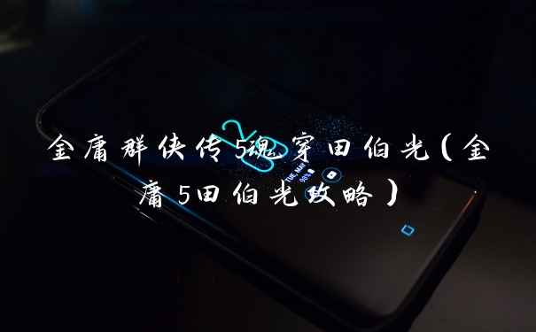 金庸群侠传5魂穿田伯光（金庸5田伯光攻略）