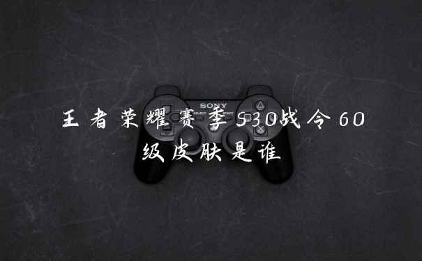 王者荣耀赛季s30战令60级皮肤是谁