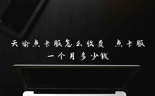 天谕点卡服怎么收费 点卡服一个月多少钱