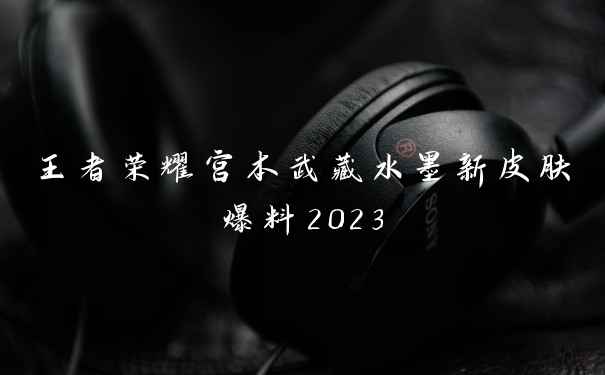 王者荣耀宫本武藏水墨新皮肤爆料2023