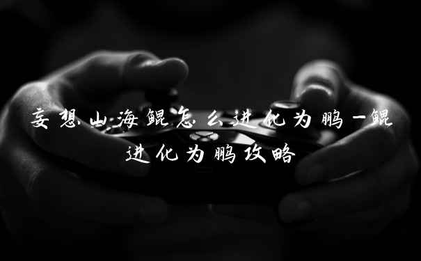 妄想山海鲲怎么进化为鹏-鲲进化为鹏攻略