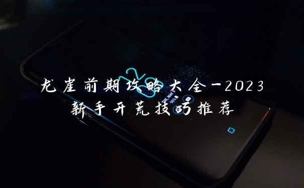 龙崖前期攻略大全-2023新手开荒技巧推荐