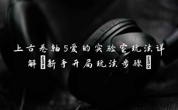 上古卷轴5爱的实验室玩法详解(新手开局玩法步骤)