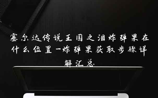 塞尔达传说王国之泪炸弹果在什么位置-炸弹果获取步骤详解汇总