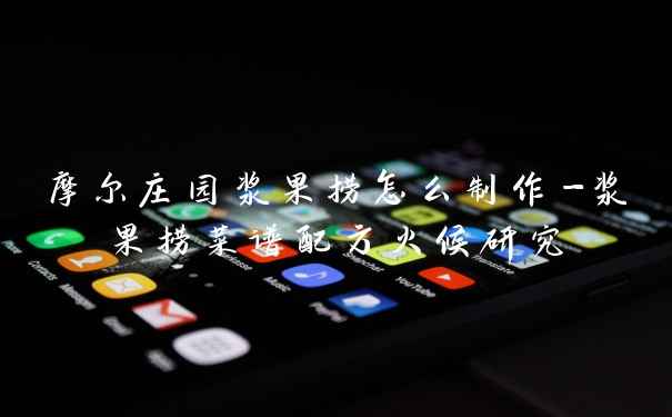 摩尔庄园浆果捞怎么制作-浆果捞菜谱配方火候研究