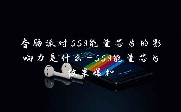 香肠派对ss9能量芯片的影响力是什么-ss9能量芯片效果爆料