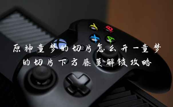 原神童梦的切片怎么开-童梦的切片下方藤蔓解锁攻略