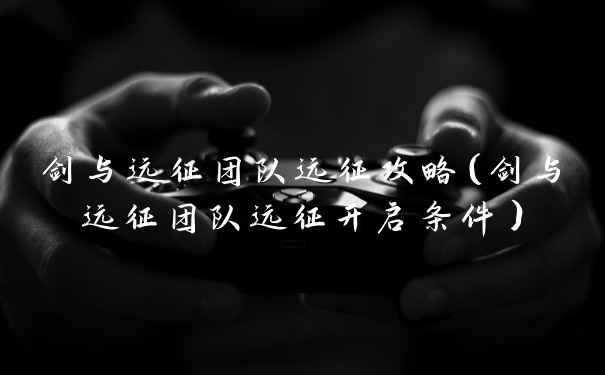 剑与远征团队远征攻略（剑与远征团队远征开启条件）