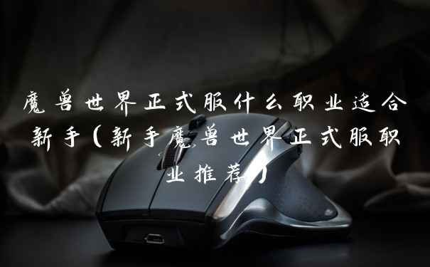 魔兽世界正式服什么职业适合新手（新手魔兽世界正式服职业推荐）