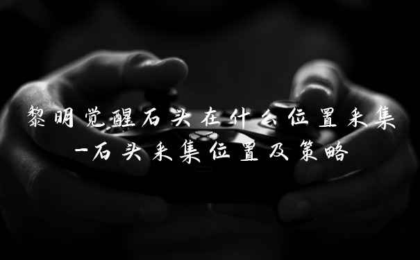 黎明觉醒石头在什么位置采集-石头采集位置及策略
