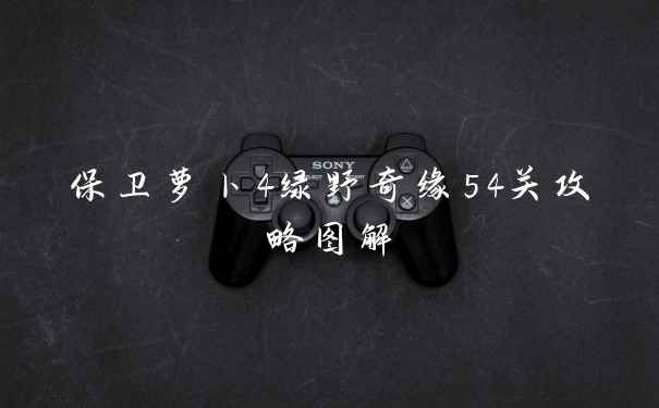 保卫萝卜4绿野奇缘54关攻略图解