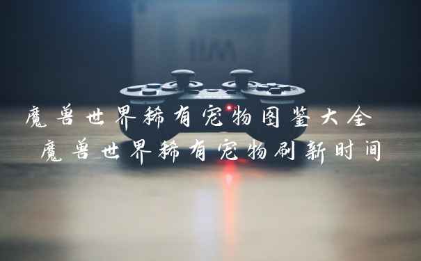 魔兽世界稀有宠物图鉴大全 魔兽世界稀有宠物刷新时间