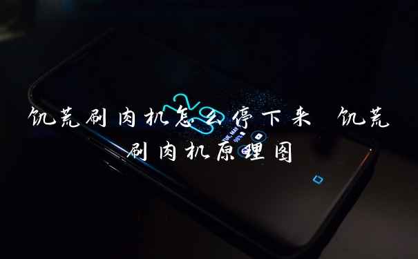 饥荒刷肉机怎么停下来 饥荒刷肉机原理图