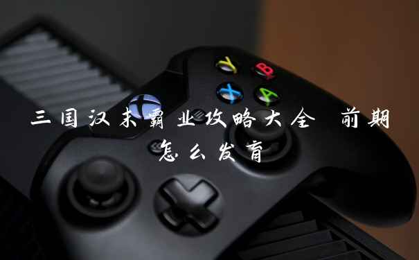 三国汉末霸业攻略大全 前期怎么发育