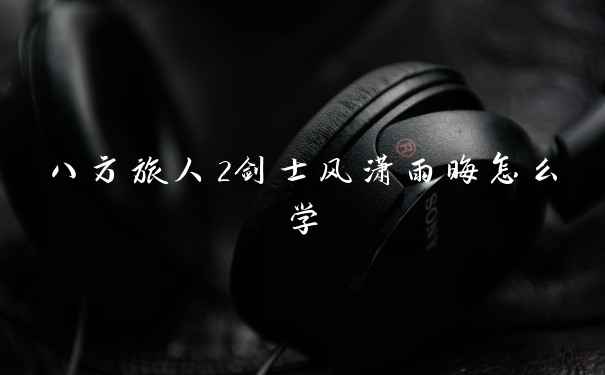 八方旅人2剑士风潇雨晦怎么学