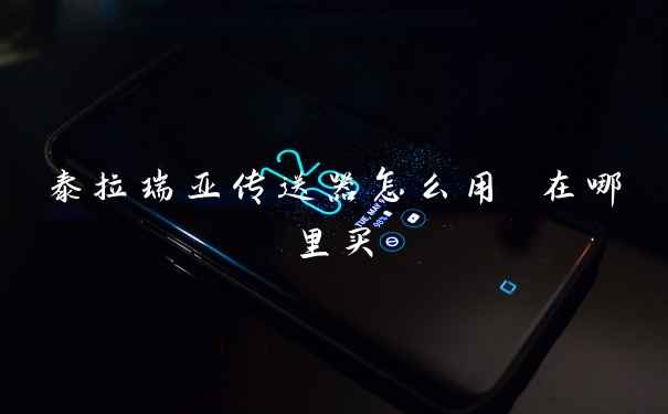 泰拉瑞亚传送器怎么用 在哪里买