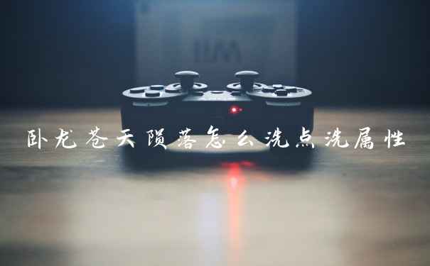 卧龙苍天陨落怎么洗点洗属性