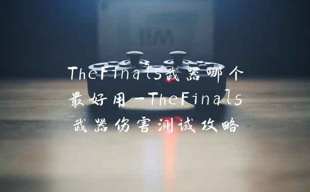 TheFinals武器哪个最好用-TheFinals武器伤害测试攻略