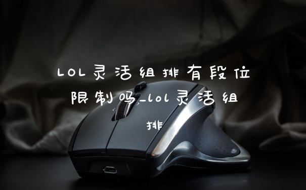 LOL灵活组排有段位限制吗_lol灵活组排