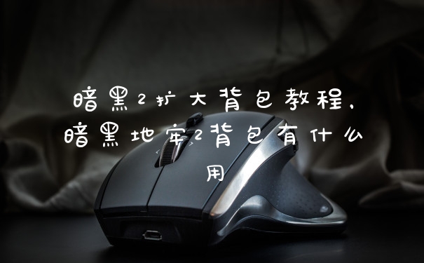 暗黑2扩大背包教程，暗黑地牢2背包有什么用
