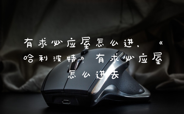 有求必应屋怎么进，《哈利波特》有求必应屋怎么进去