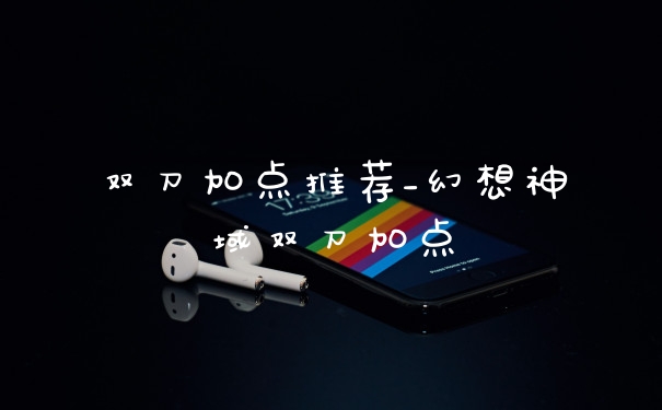 双刀加点推荐_幻想神域双刀加点