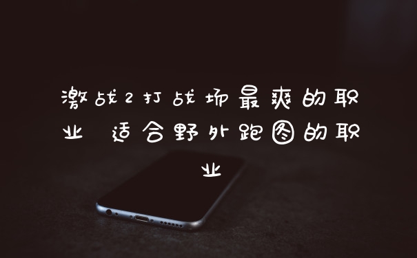 激战2打战场最爽的职业 适合野外跑图的职业