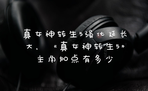 真女神转生5强化延长大，《真女神转生5》主角加点有多少