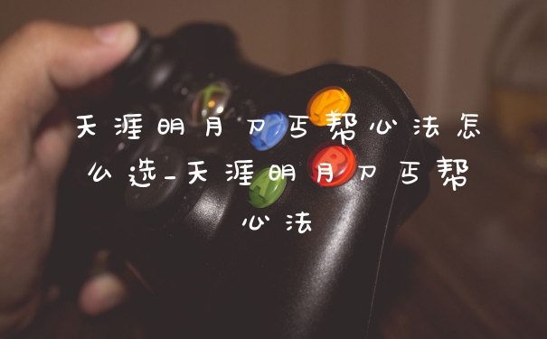 天涯明月刀丐帮心法怎么选_天涯明月刀丐帮心法