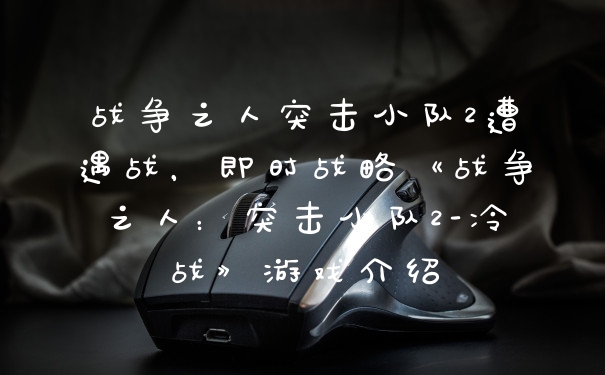 战争之人突击小队2遭遇战，即时战略《战争之人：突击小队2-冷战》游戏介绍