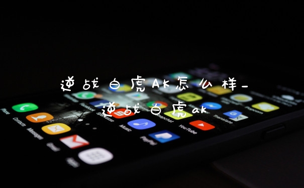 逆战白虎AK怎么样_逆战白虎ak