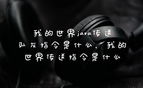 我的世界java传送队友指令是什么，我的世界传送指令是什么