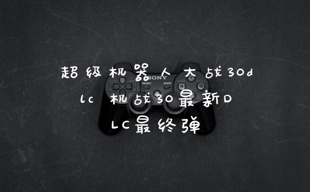 超级机器人大战30dlc 机战30最新DLC最终弹